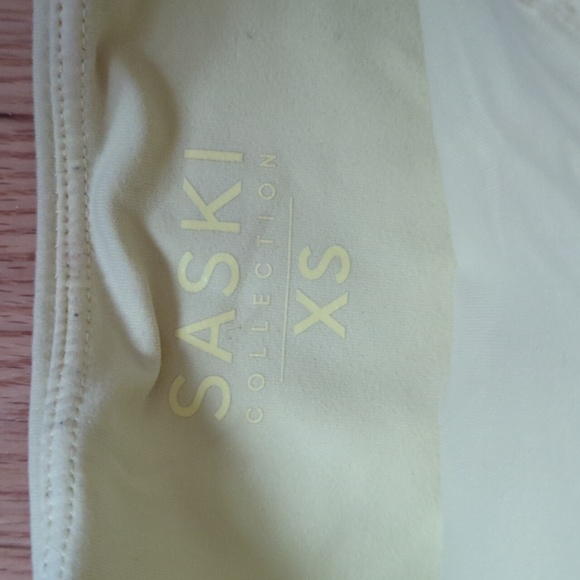 Saski. Light Yellow Leggings. Size XS. - Picture 4 of 5